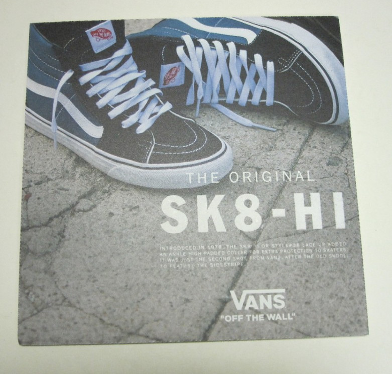 VANS skateboard SK8-HI Double Sided Corrugated Display Flawless New Old Stock