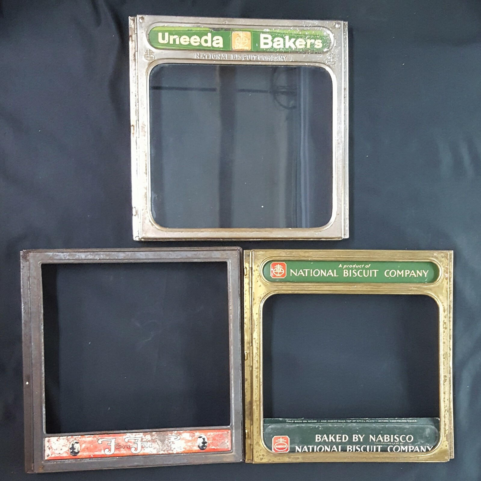 1920’s National Biscuit Co Famous Foods of VA Square Hinged Display Covers – 3