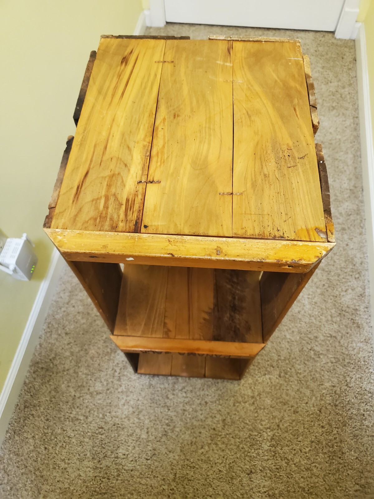 PANAMA JACK VINTAGE WOOD DISPLAY CRATE