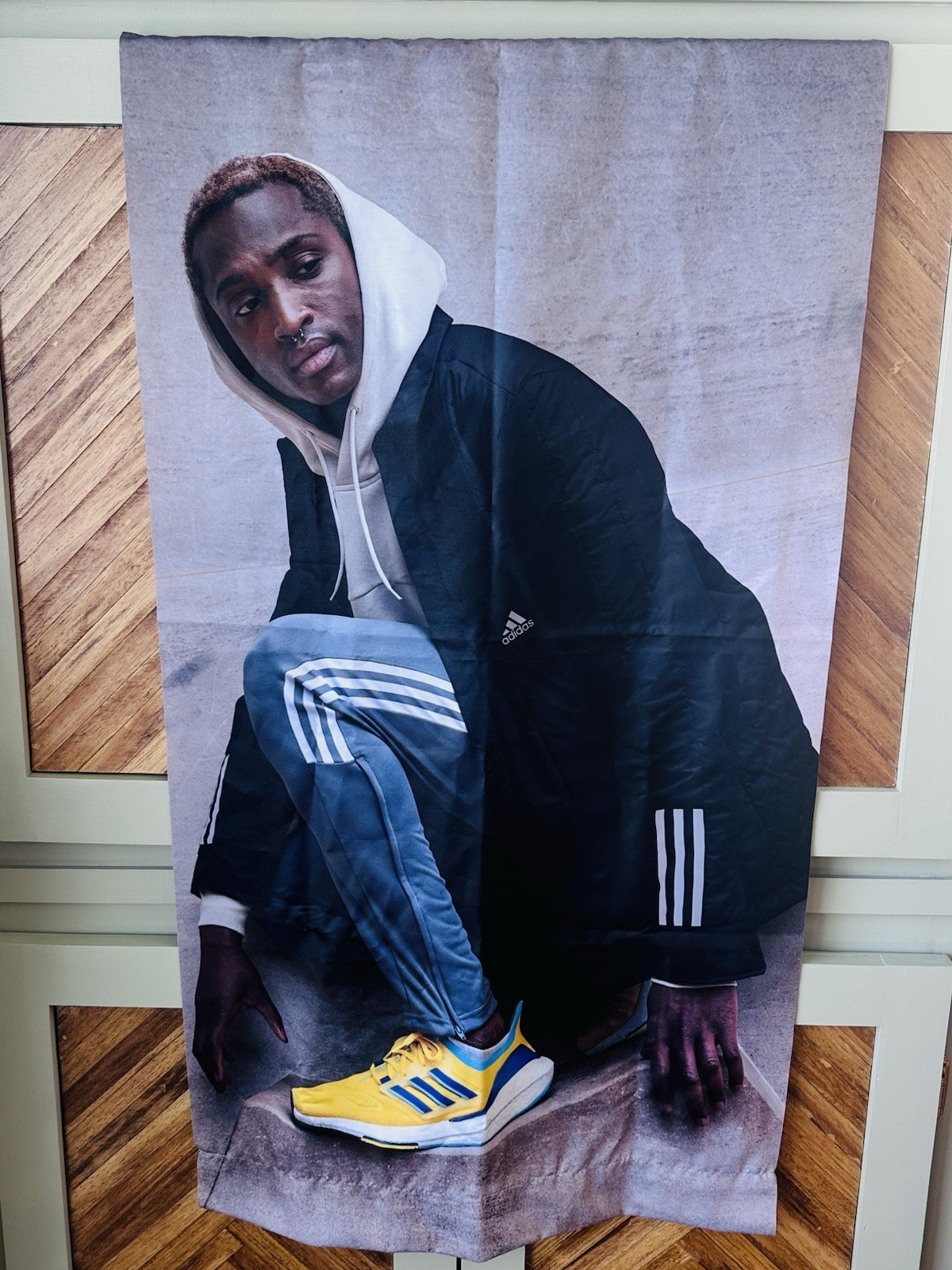 Adidas Store Display Canvas Sign Clothing Shoes ULTRABOOST Advertising 45”x24”