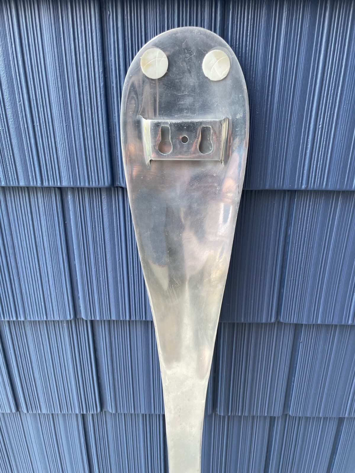 Vintage CAST ALUMINUM Store Display Dinner Fork Wall Hanging HUGE LARGE 46″
