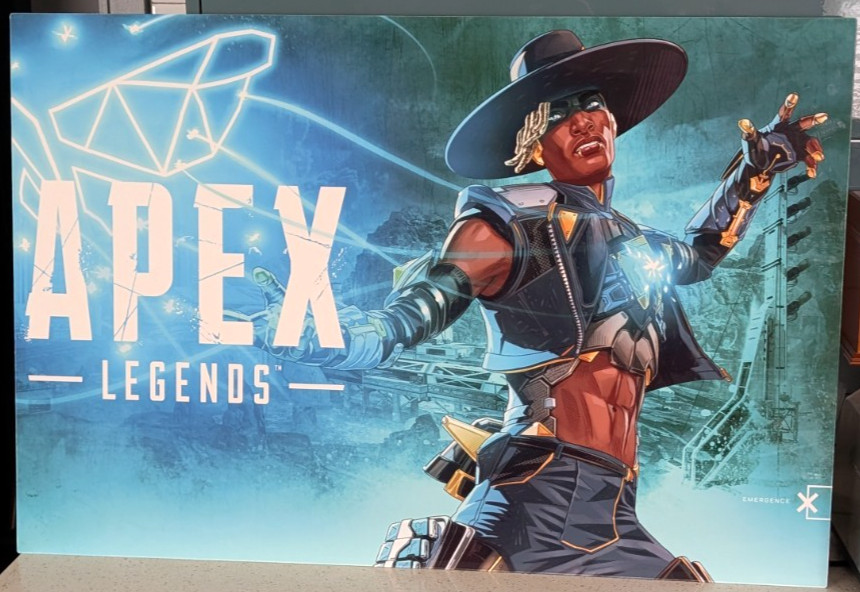 Apex Legends Emergence Seer Aluminum ChromaLuxe Store Display 24″ x 36″ Rare