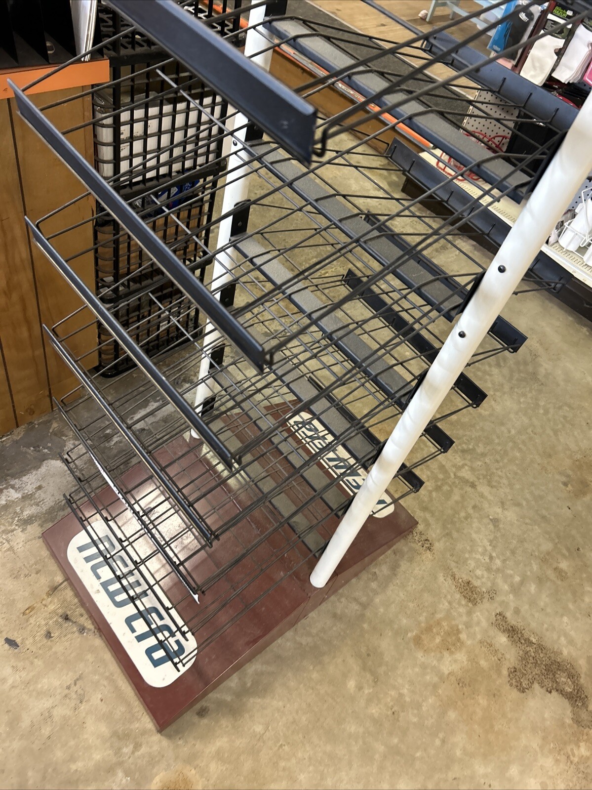 Vintage New Era Hat Rack Store Display Metal Rare 70s