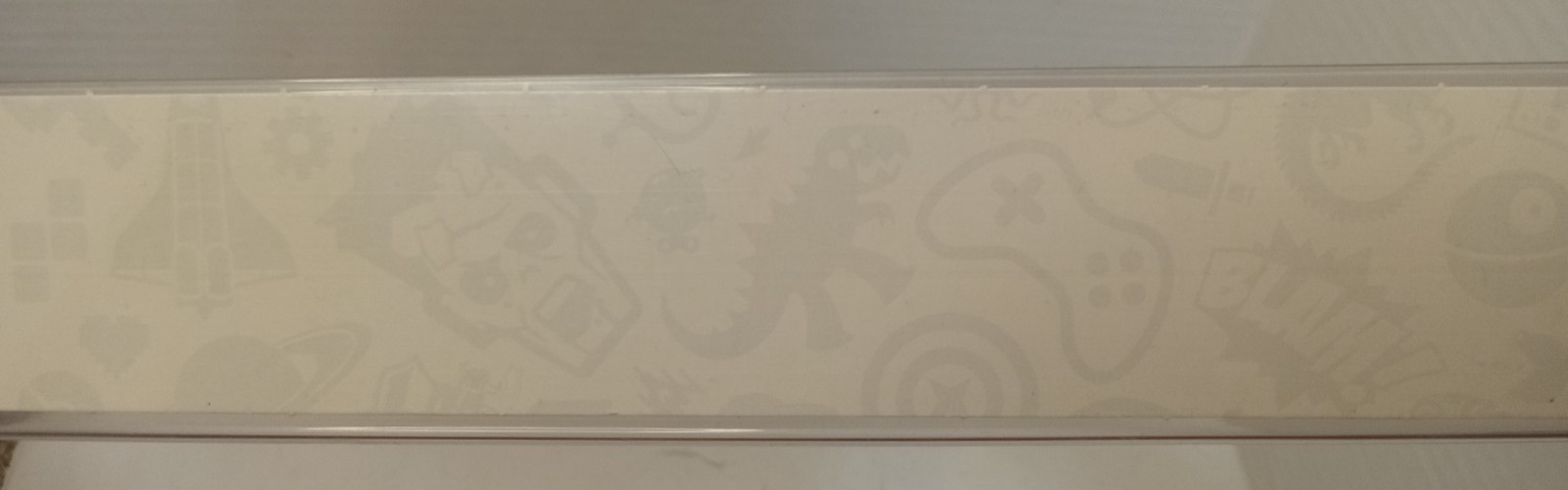 Generic Advertising Shelf Banner Display 24 by 1 1/2 in Clear Plastic Sleeve