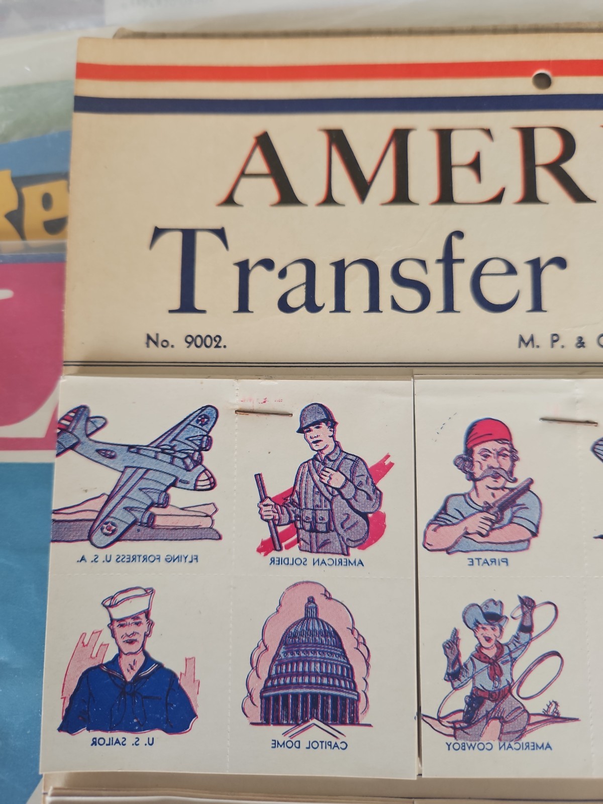 Vintage Original 1940’s WWII American Transfer Pictures Tattoo Store Display