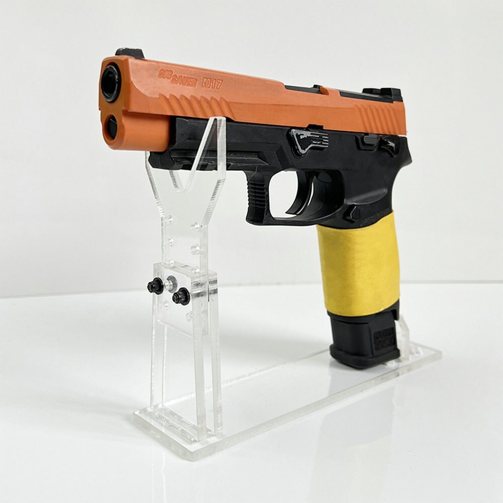 Premium Pistol Revolver Display Stand / Weapon Stand/Clear Gun Holder/Adjustable
