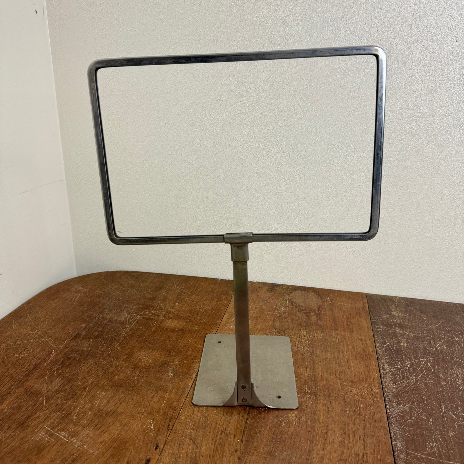 Korrect-Way Product St. Louis Mo Metal Table Diner Store Shop Sign Display