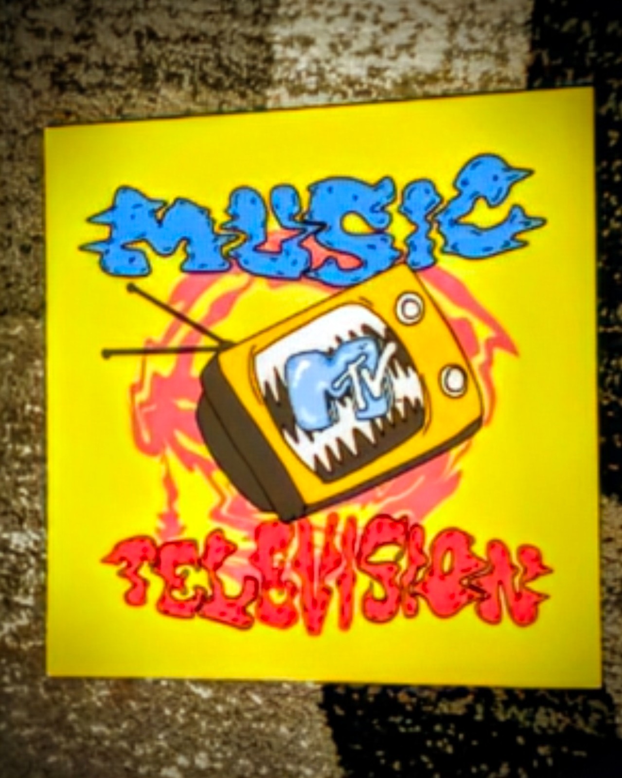 MTV T-Shirt Store Display Poster Print 11X11 Vintage Collectable