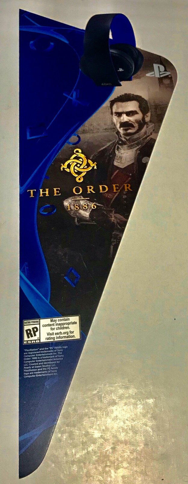 Playstation Store Display THE ORDER 1886 w Original Shipping Box/Brochure