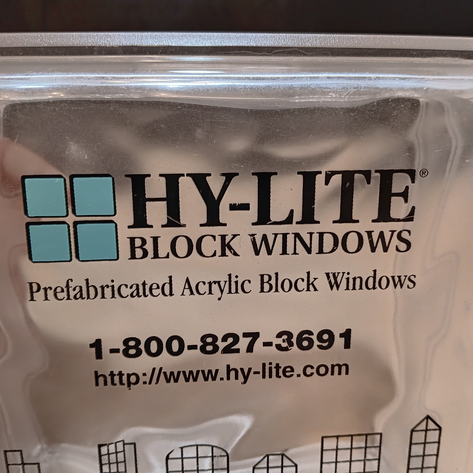 Hy-Lite Acrylic Block Windows Advertising Display