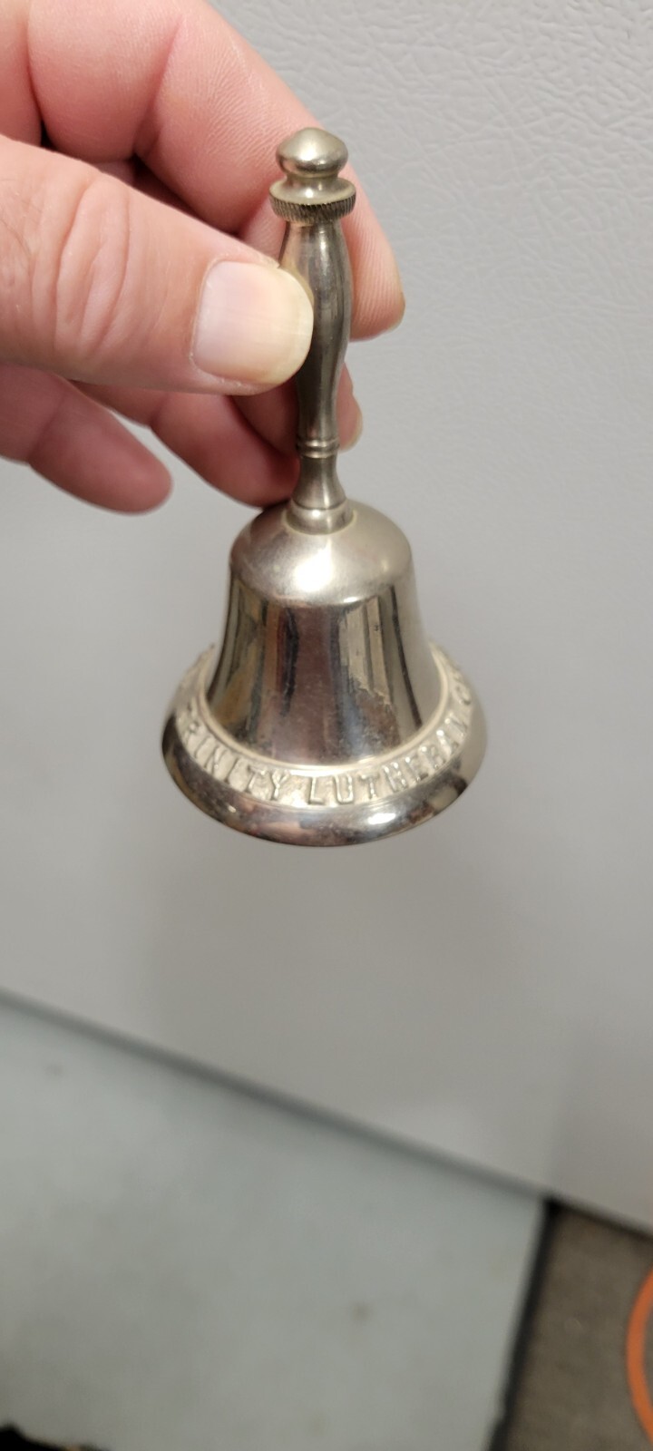 Vintage Antique Early 1900s Lebanon PA Trinity Lutheran Church Advertising Bell