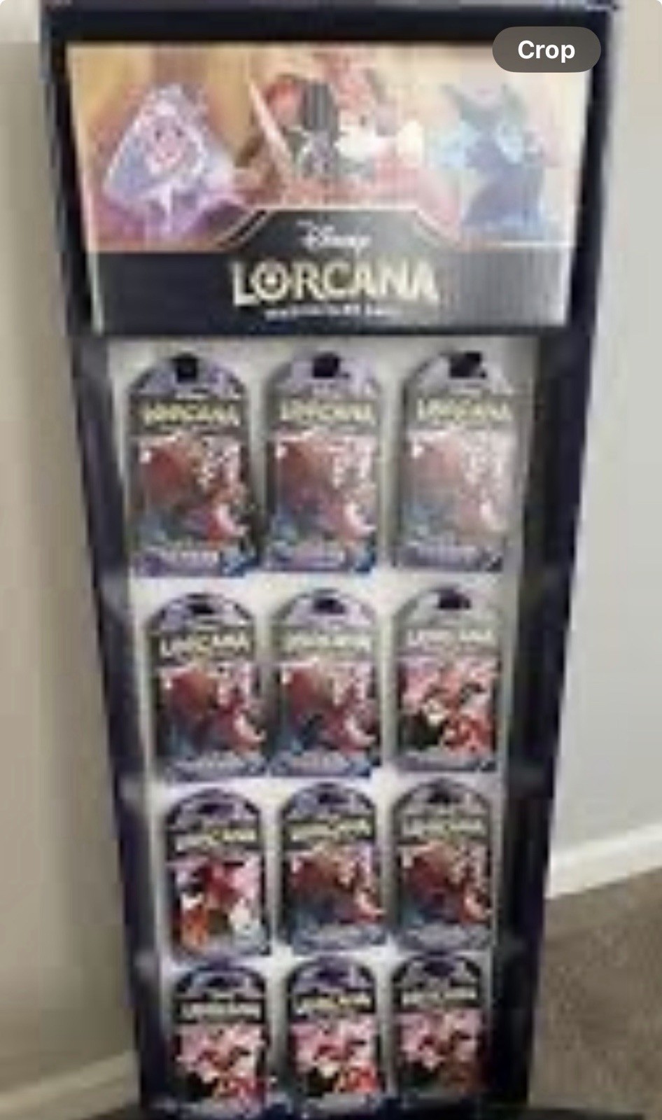 Disney Lorcana In-Store Retail Empty Display Case Including All Pegs Orignal Box