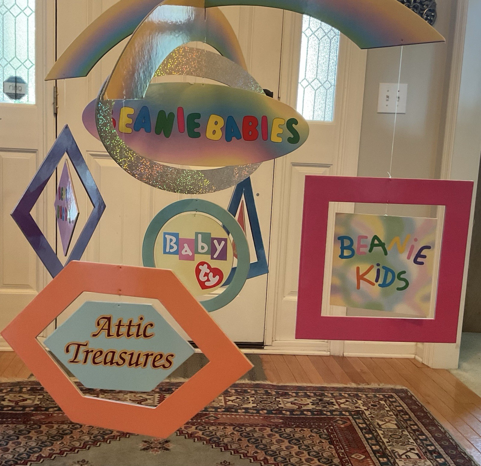 RARE TY Beanie Babies Retail Store Display Mobile NEVER USED 3D Advertising Sign