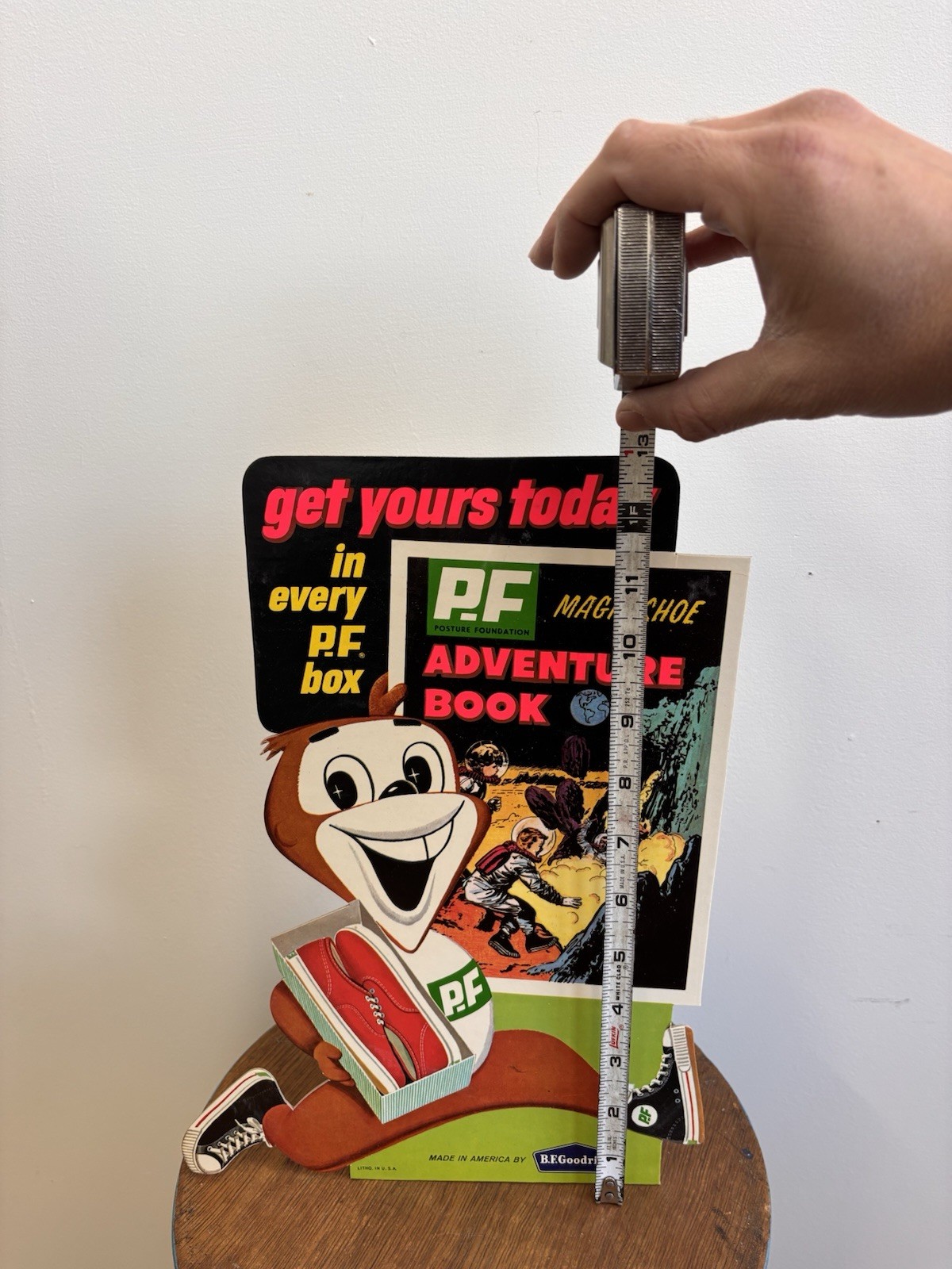 Vintage PF Flyers Sneakers Shoes Adventure Promo Store Counter Display Early 60s