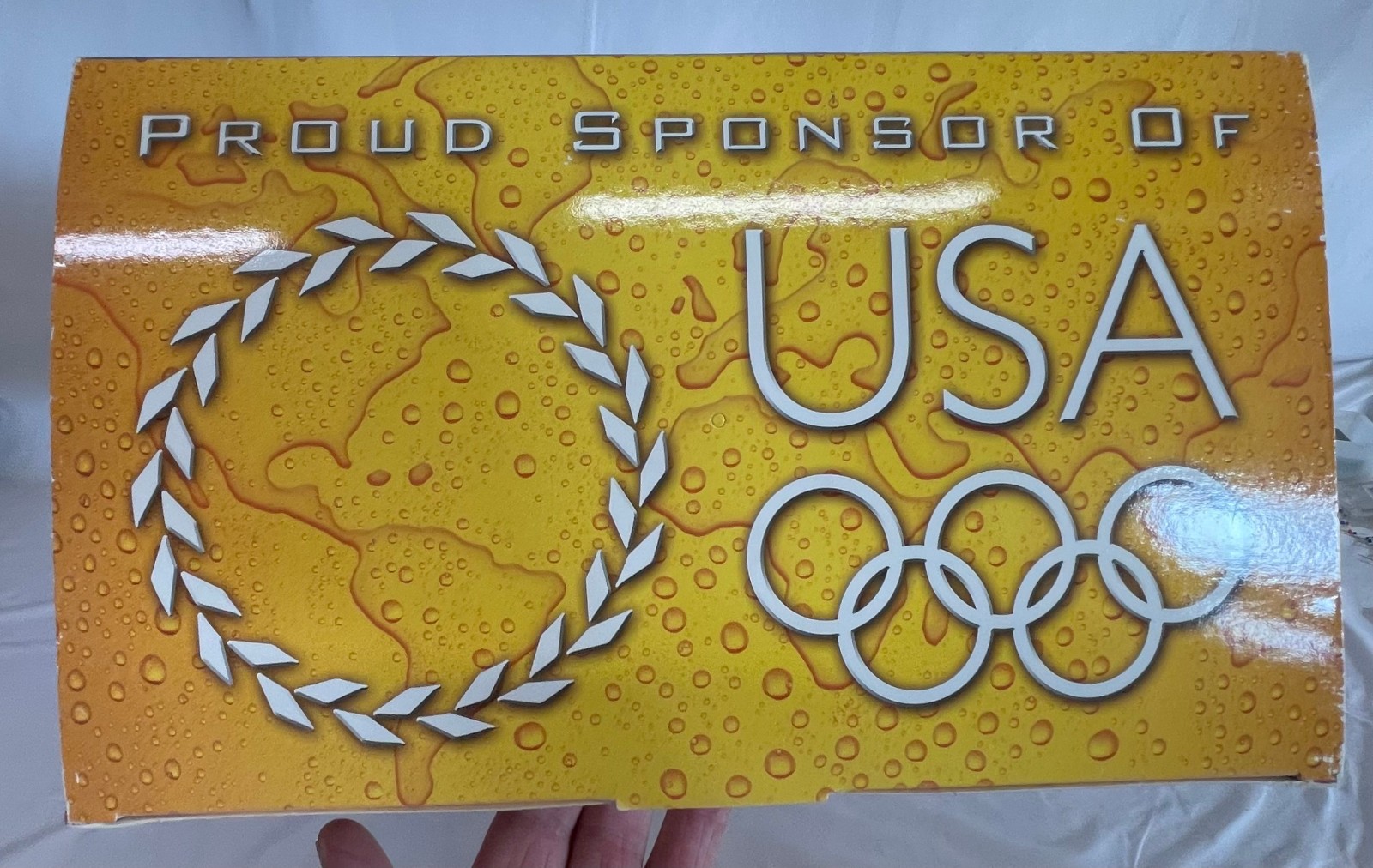 1996 Summer *OLYMPICS/BUDWIESER* Hanging Display Ad. in 7-11 Stores