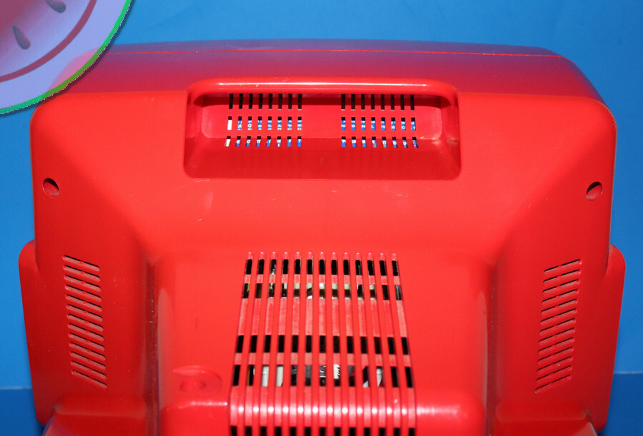 Nintendo 64 STORE DISPLAY 9″ RED TV CRT off KB Toy Kiosk Sign Shelf Demo Cabinet