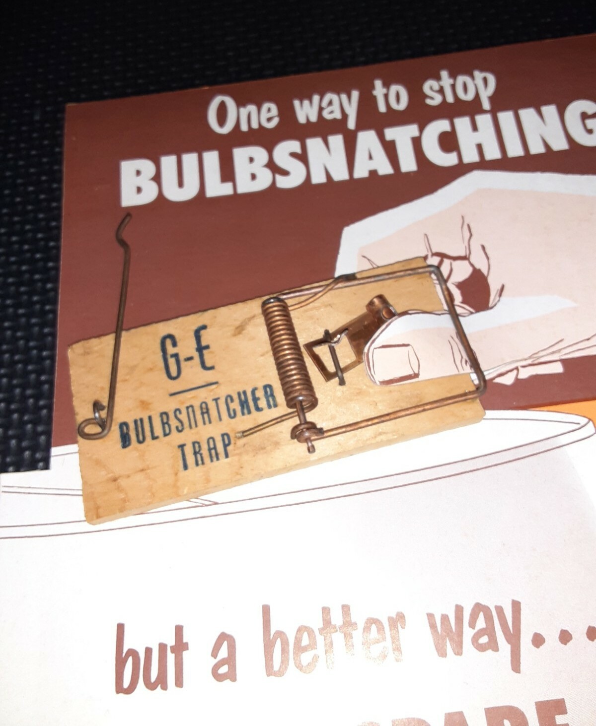 GE Vintage Store Advertising Display 1959 General Electric Original Shipping Box