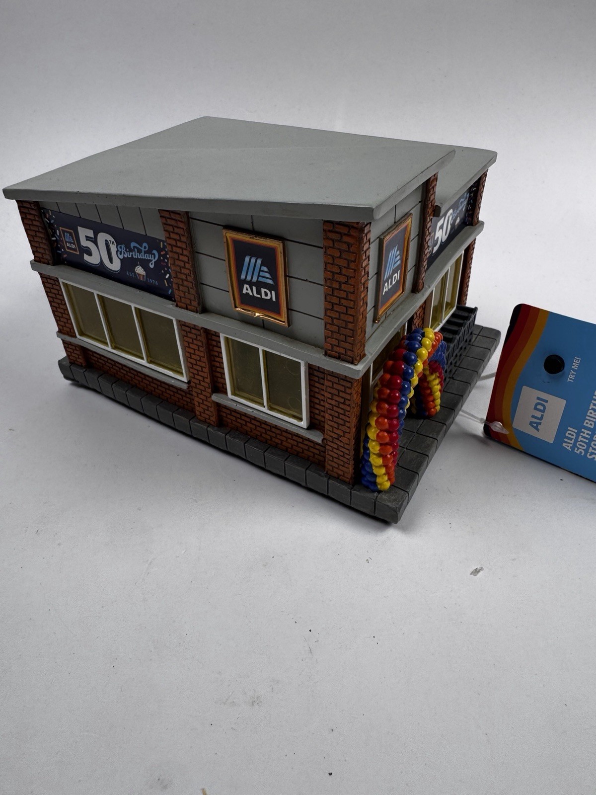 ALDI 50th Birthday Lighted Store Display Decor 2026 LED Building Rare