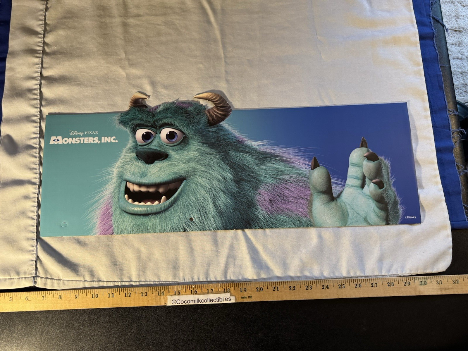 Spirit Halloween Cardboard End Cap Store Display Sign Monsters Inc Sully Disney