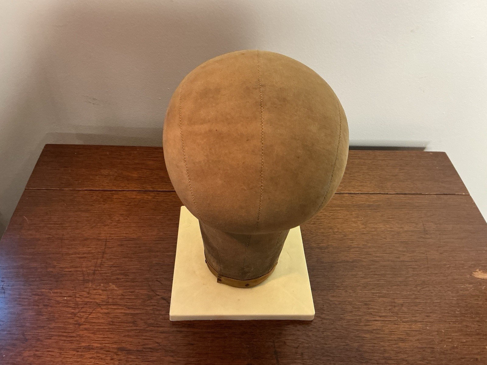 ANTIQUE MILLINERY HEAD Store Display Primitive Hat Mannequi