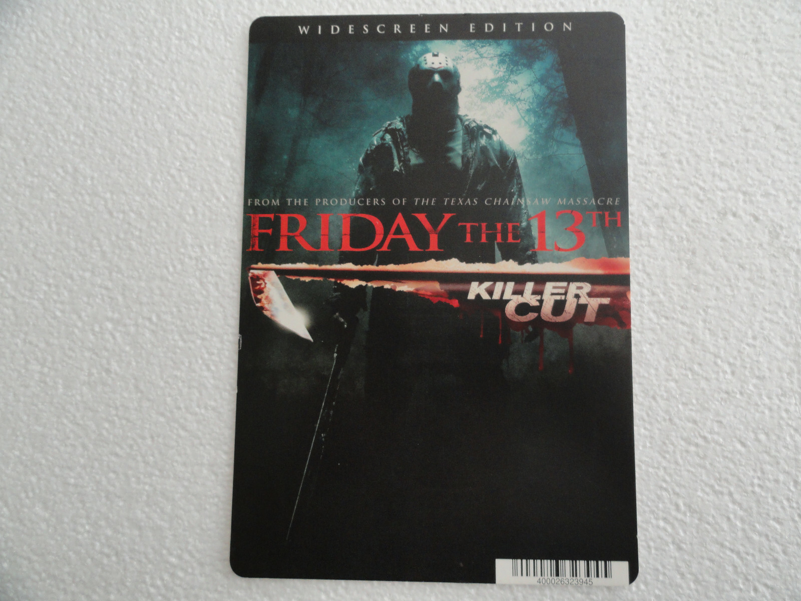 FRIDAY THE 13TH KILLER CUT – BLOCKBUSTER VIDEO BACKER CARD 5″X8″ NO MOVIE