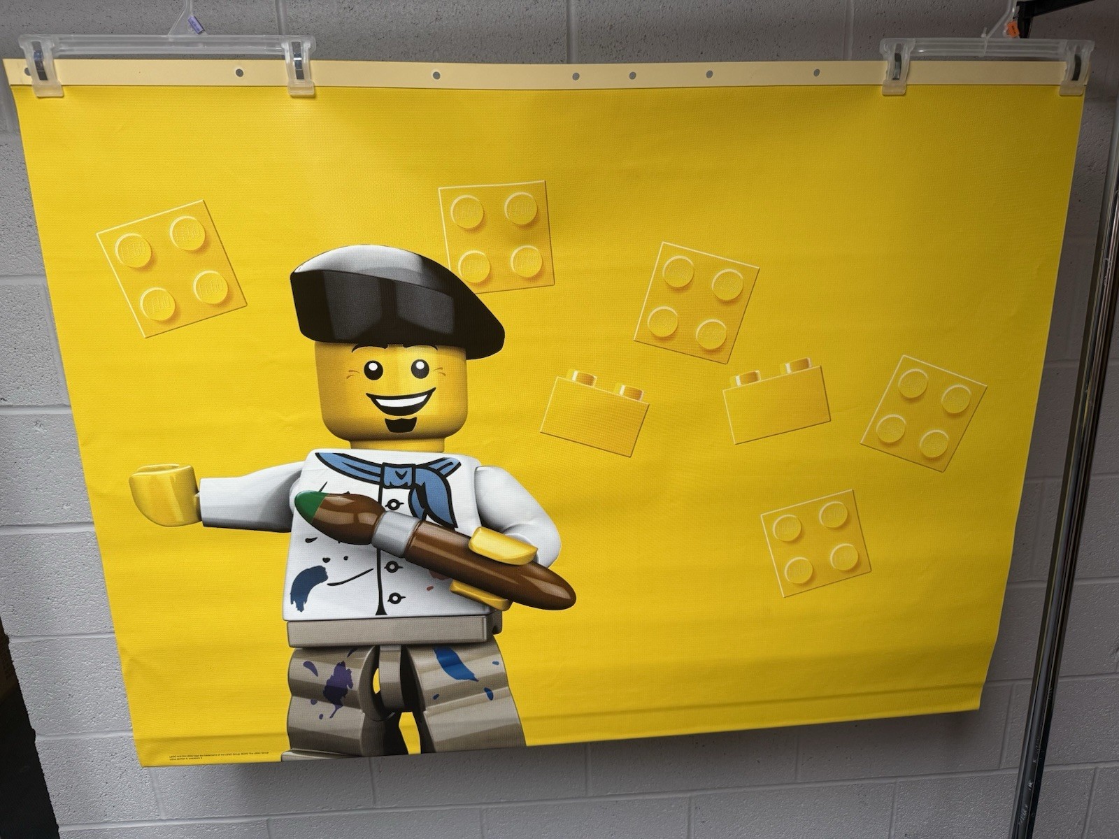 Toys R Us Display Vinyl Banner Lego Artist Figure 48”X35”