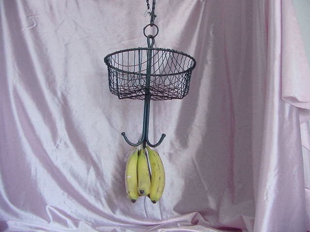 VINTAGE 1940s ERA MOM & POP FOOD CORNER STORE HANGING FRUIT VEG. DISPLAY BASKET