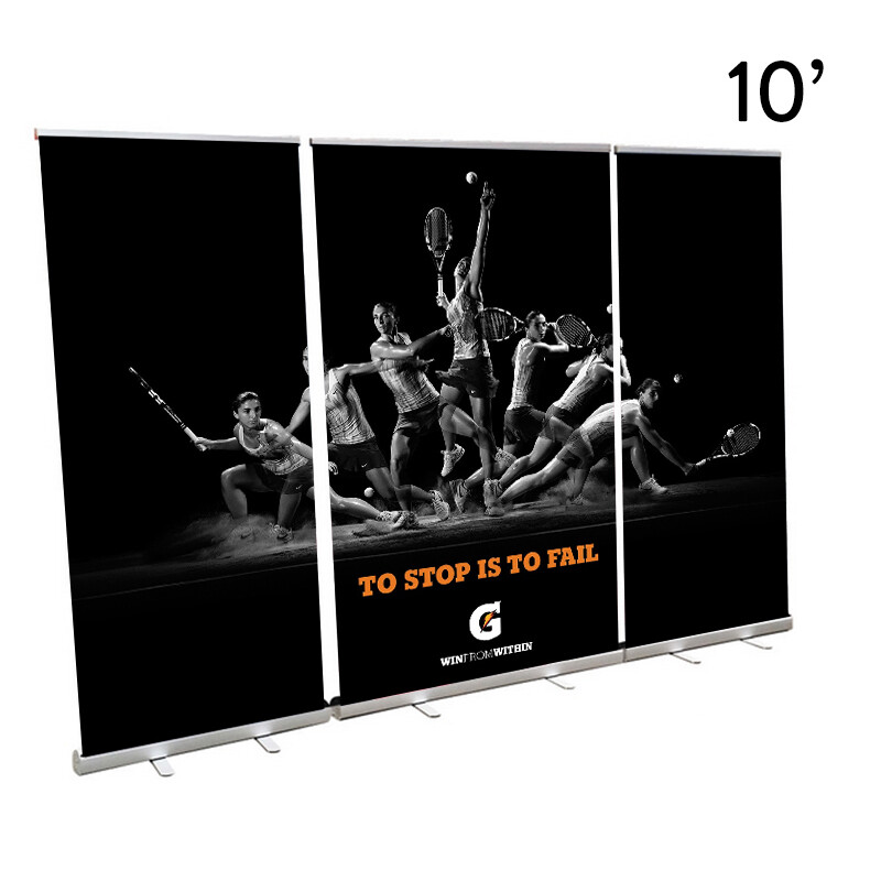 Custom 129″*78″ Economy-Pro Display Advertising Banner Stand Wall Roll Up Banner