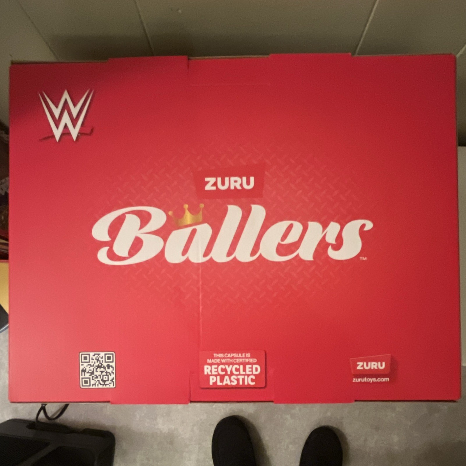ZURU WWE Ballers Collectible Advertising Store Display Stand Red/Black/White
