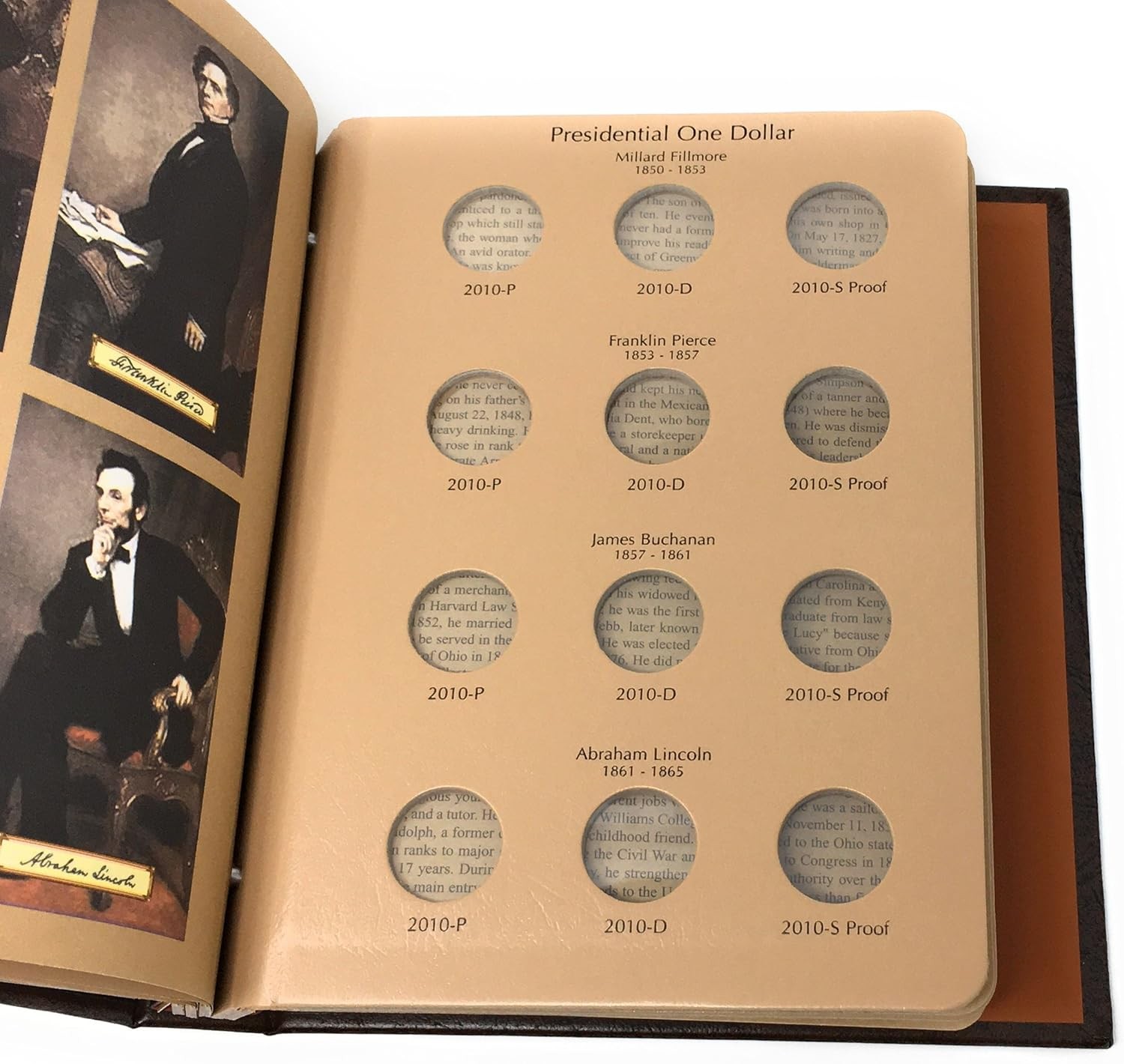 Dansco US Presidential Dollar with Album, Proofs Vol 1
