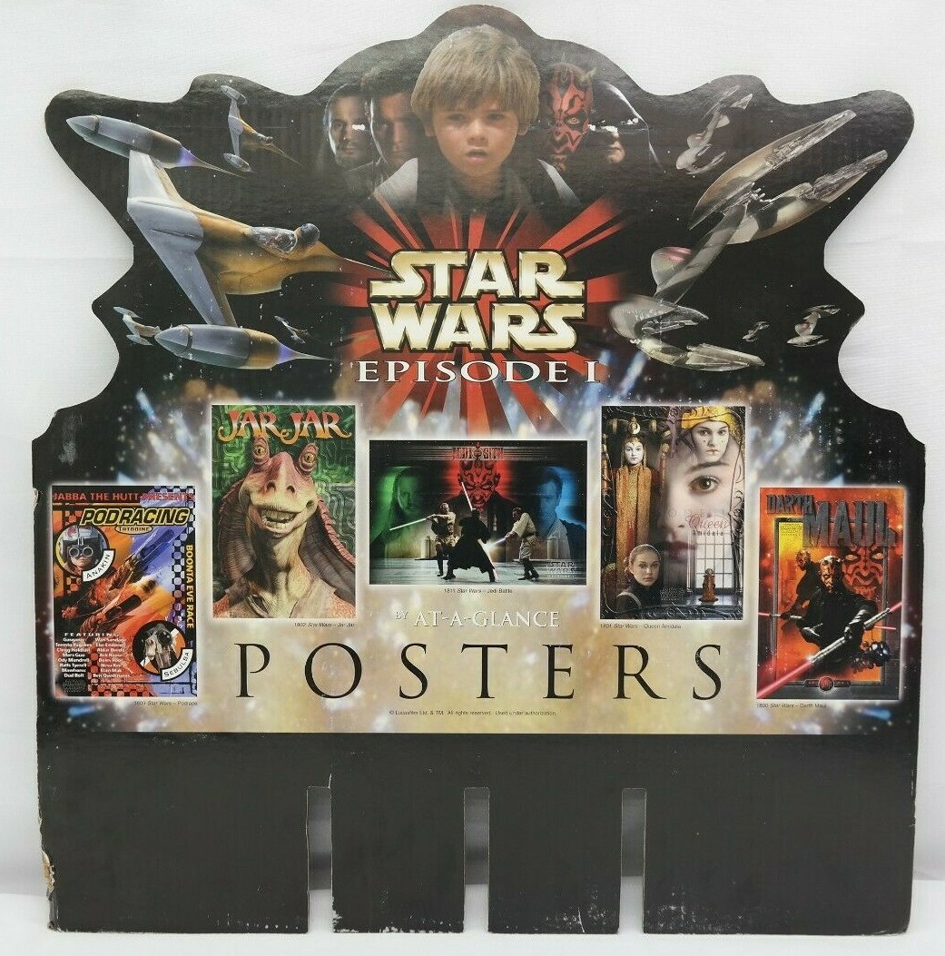 Star Wars Episode 1 Posters Store Display TY