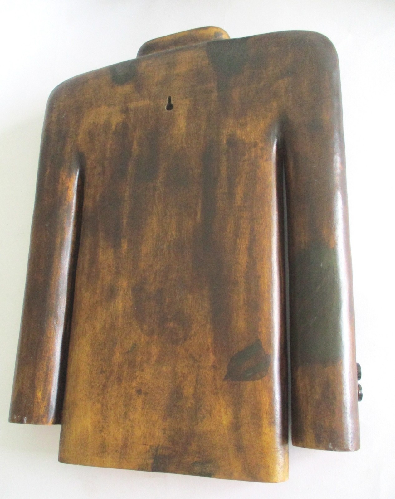 OLD ADVERTISEMENT WOODEN COAT TAILOR’S TRADE SIGN STORE DISPLAY
