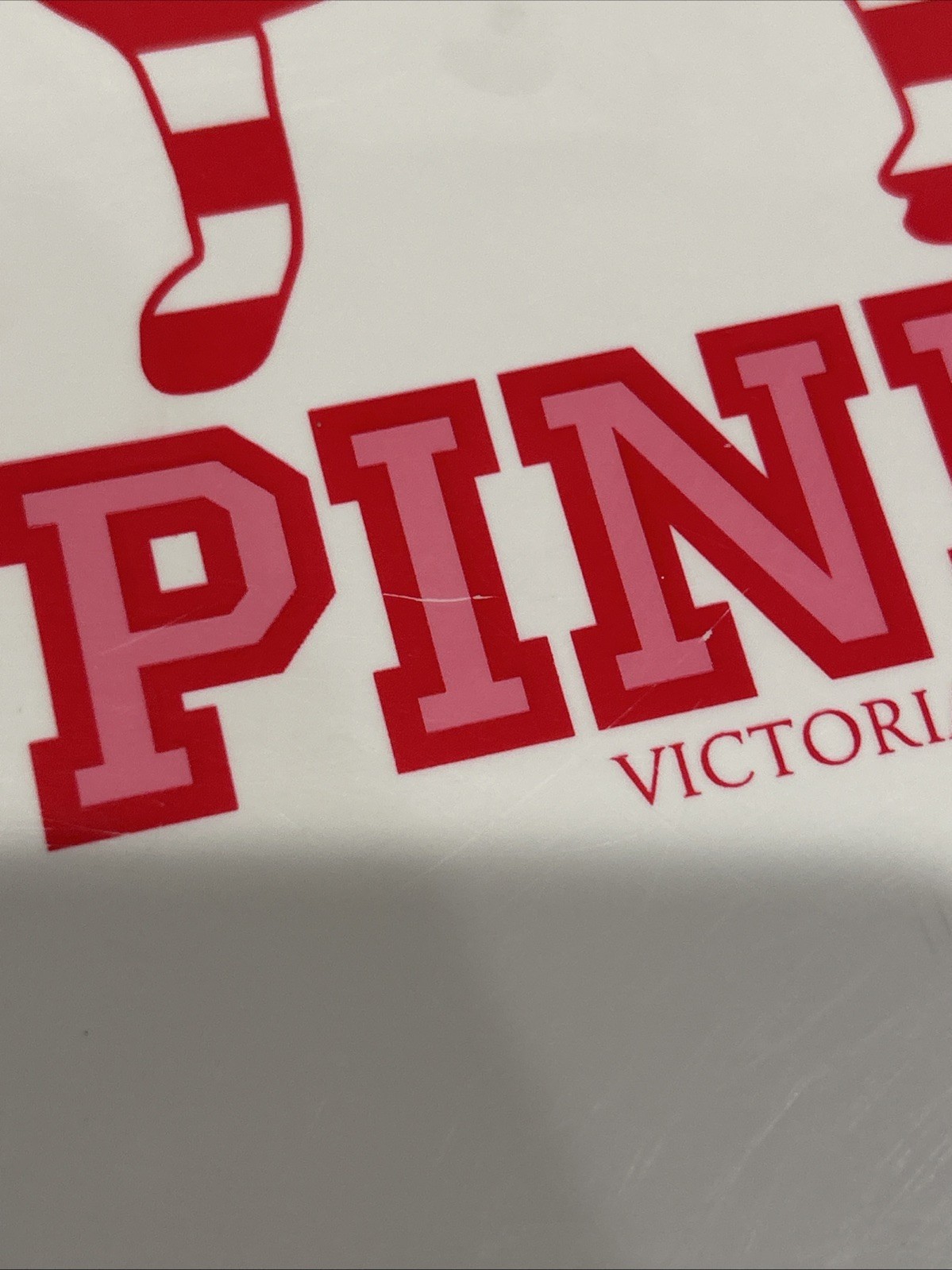 PINK VICTORIA SECRET RARE FRISBEE COLLECTABLE WHITE,PINK & RED