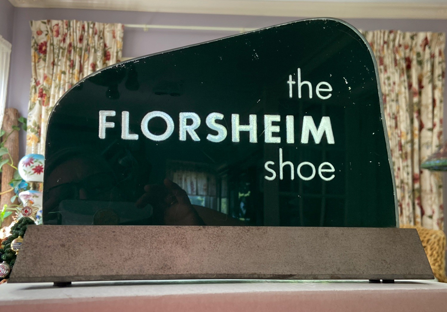 The FLORSHEIM SHOE Department Store Display Advert Sign MCM Ritchie-Stern