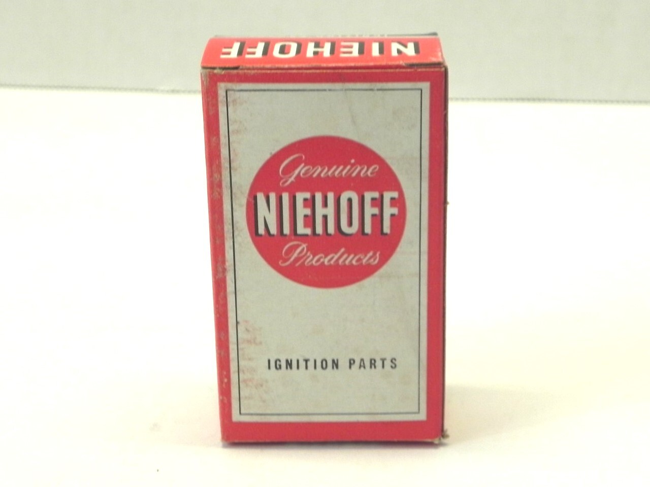 VINTAGE NIEHOFF IGNITION PARTS DISPLAY BOX *BOX ONLY* #1113 3.50″x2″x1.25″ NEW