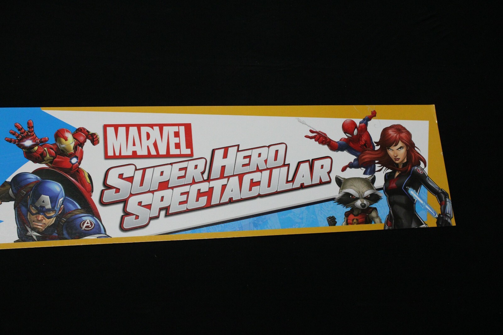 Toys R Us Retail Sign Store Aisle Display Banner Marvel Super Heroes Ironman NOS