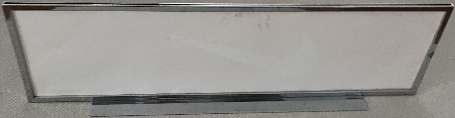 NIKE Swoosh Retail Store Promo Shelf Metal Chrome Orange Display Sign Fixture
