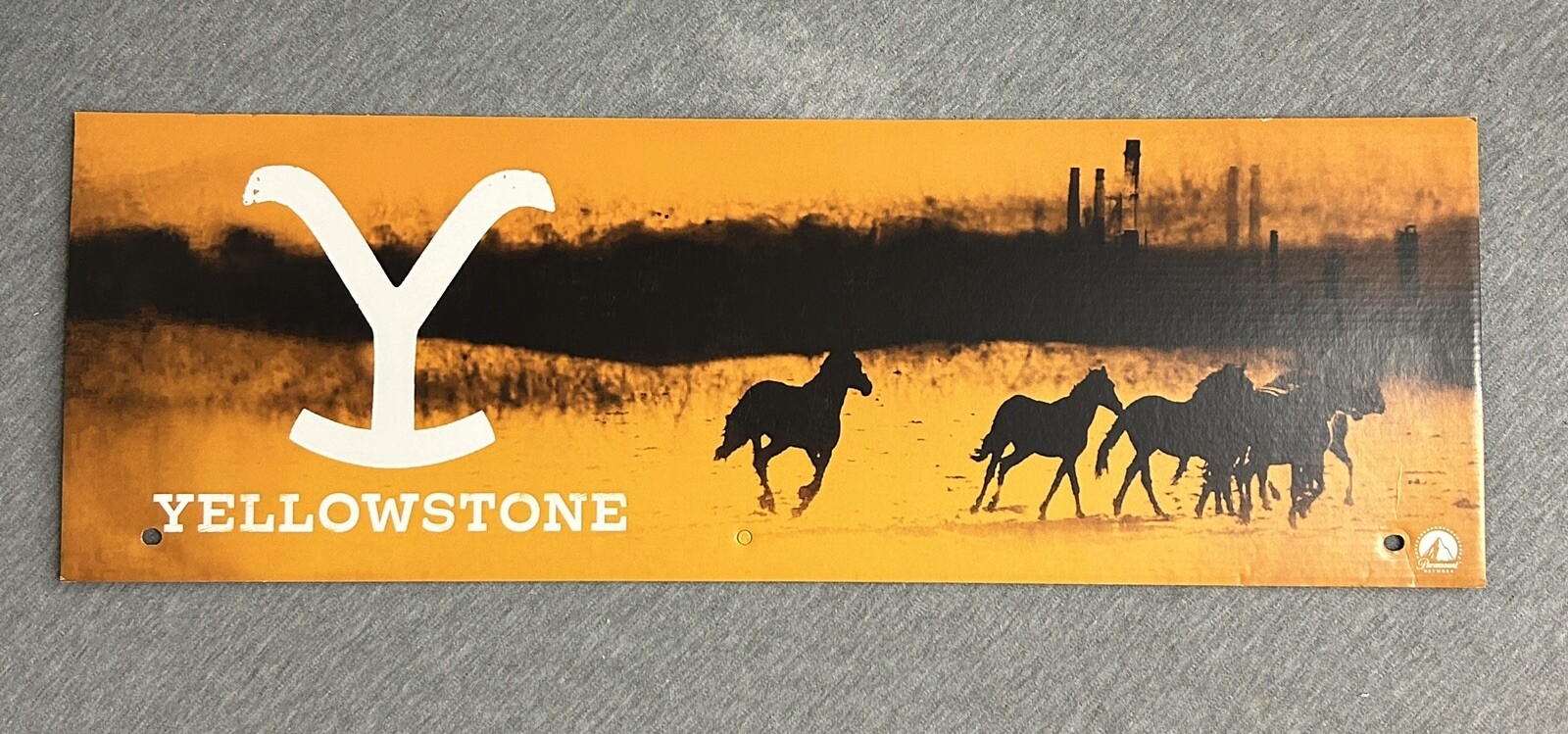 2024 Spirit Halloween Display End Cap 24″ x 8″ – YellowStone