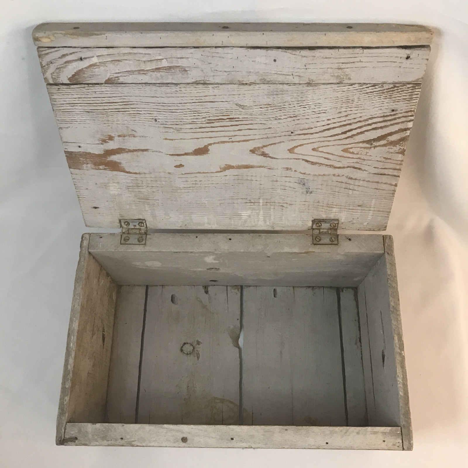 Antique Ward L Andrus Co Oysters Shipping Crate Wood Box Advertising Detroit Can