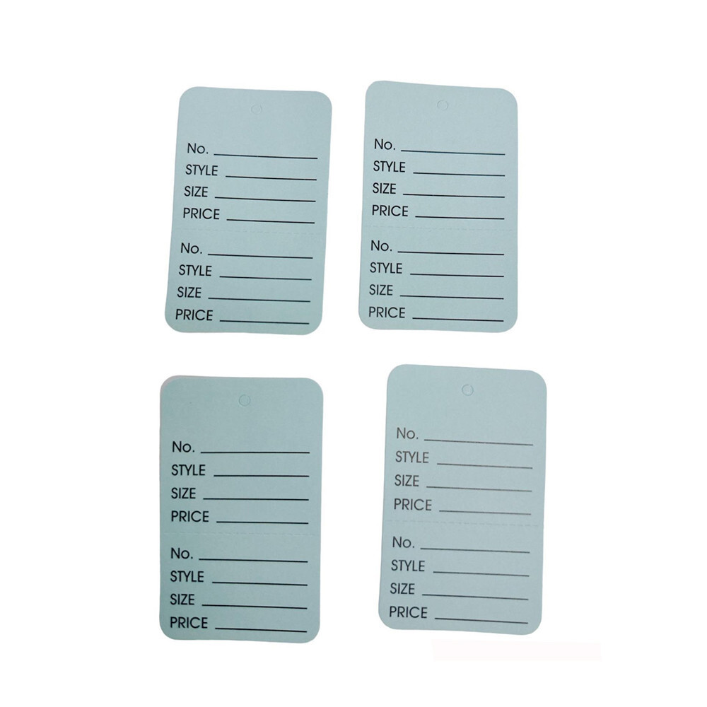 LIGHT BLUE 1000 PCS Large Perforated Hang Tags Coupon Price Paper Label Card