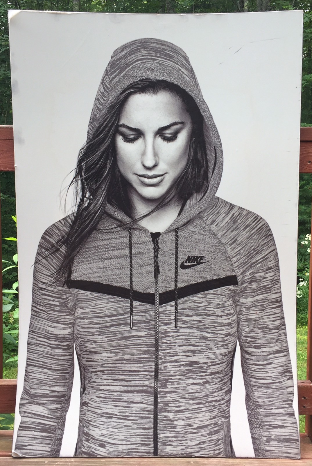 Super Cool Large NIKE Girl Store Advertising Sign Floor Display 48×31 LOOK!