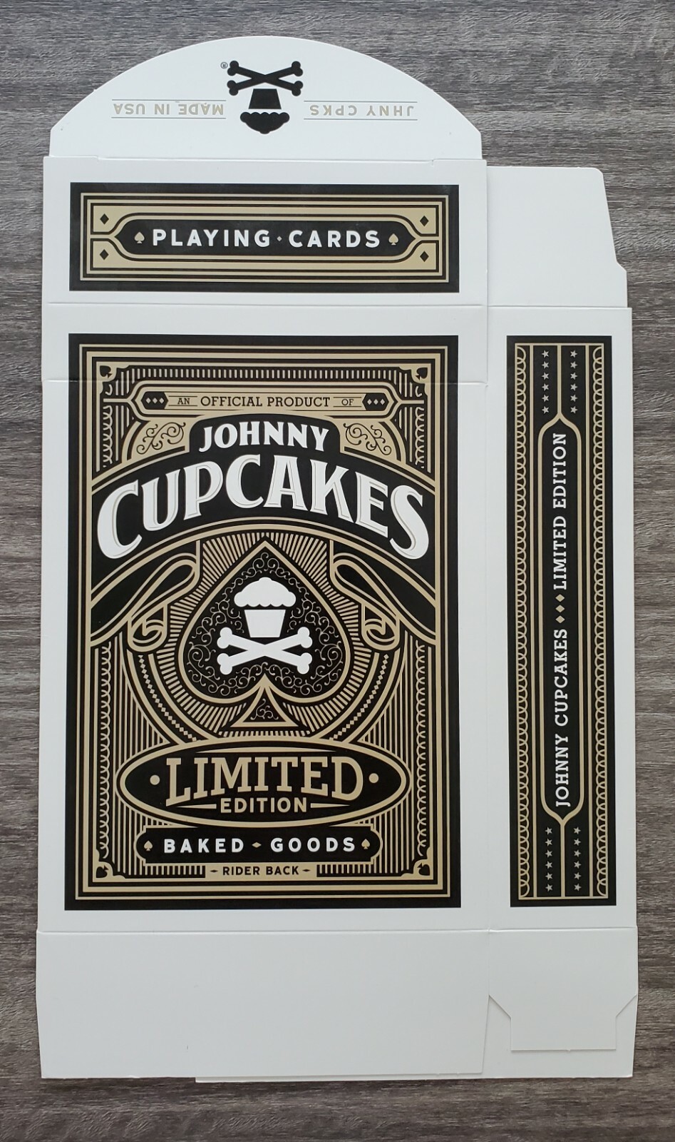 Oversized Johnny Cupcakes Playing Card Box Display 6″x8.5″x2″ Store Signage Sign