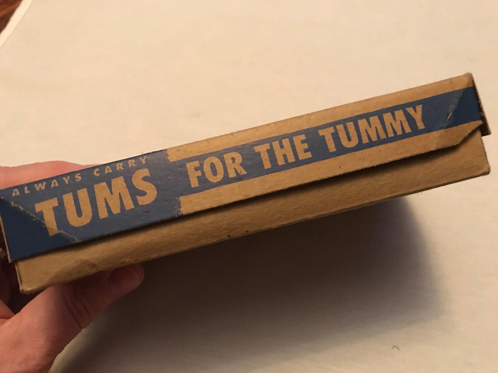 TUMS Vintage Cardboard Book Matches Store Display Box