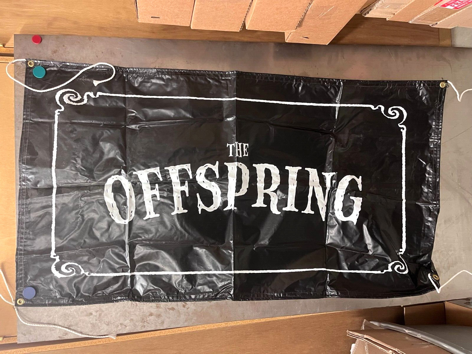 OFFSPRING VINTAGE VINYL PROMO BANNER 1997 Columbia IXNAY ON THE HOMBRE ERA PUNK