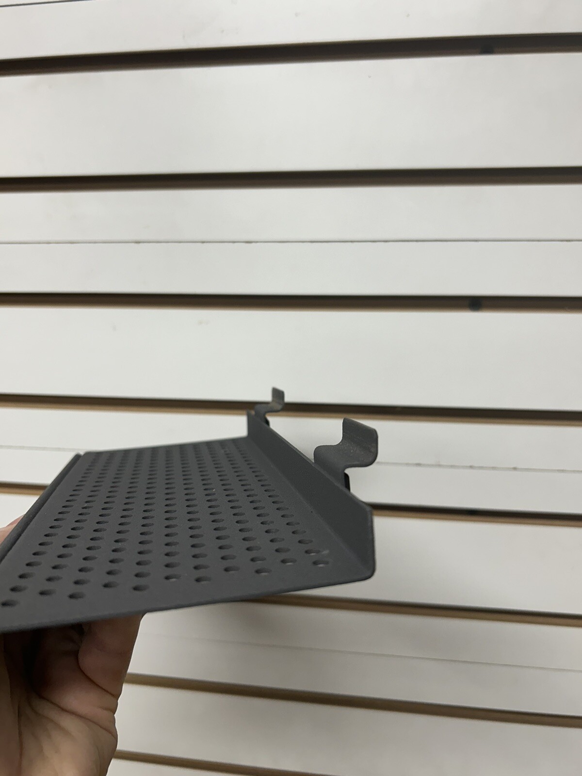 15 Steel Shoe Display Slatwall Shelves, Collectables Diecast 9. 5×4” lot of 15