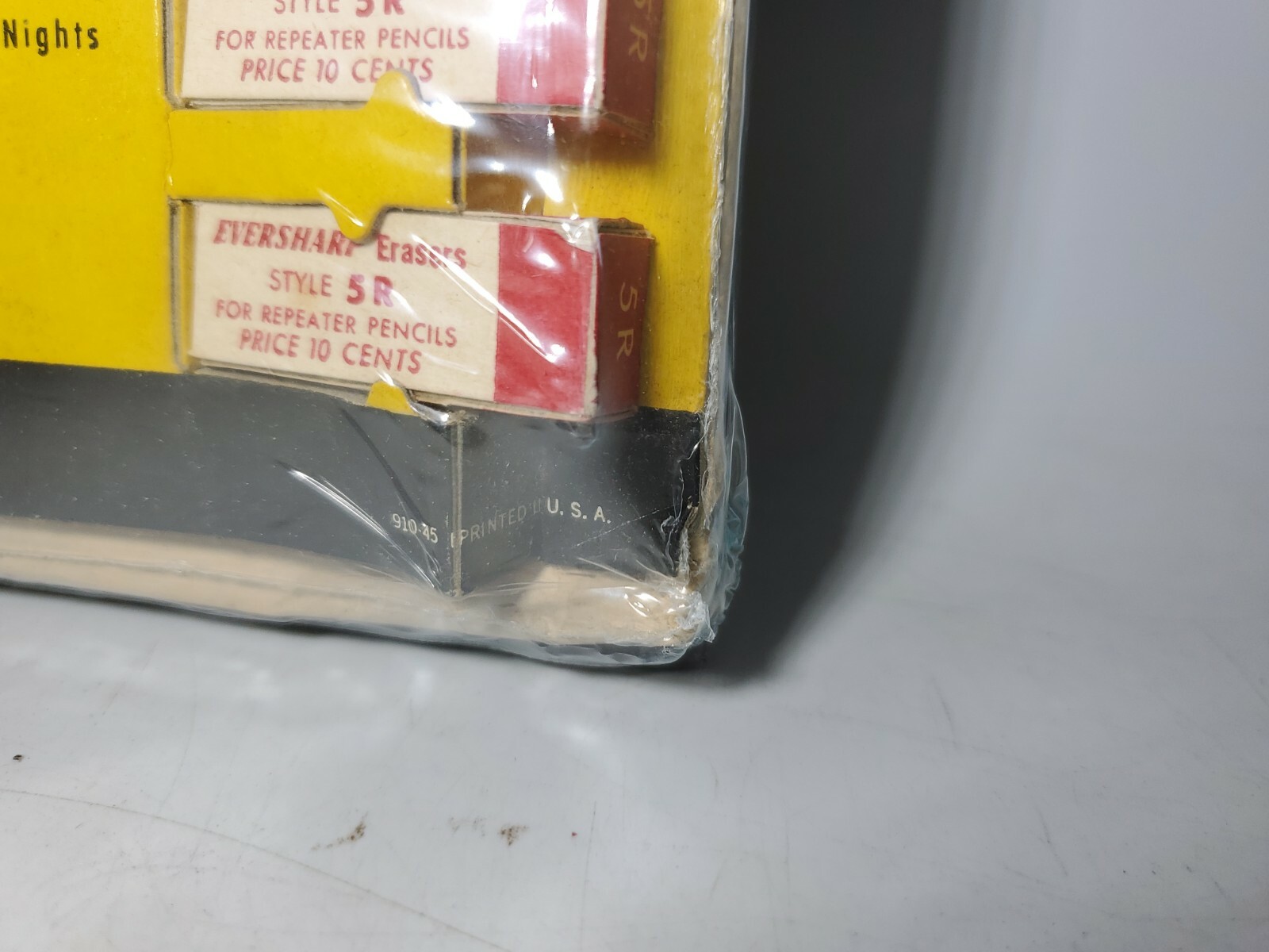 Vintage Eversharp Erasers New Old Stock Store Display 5.5″ X 13″ RARE