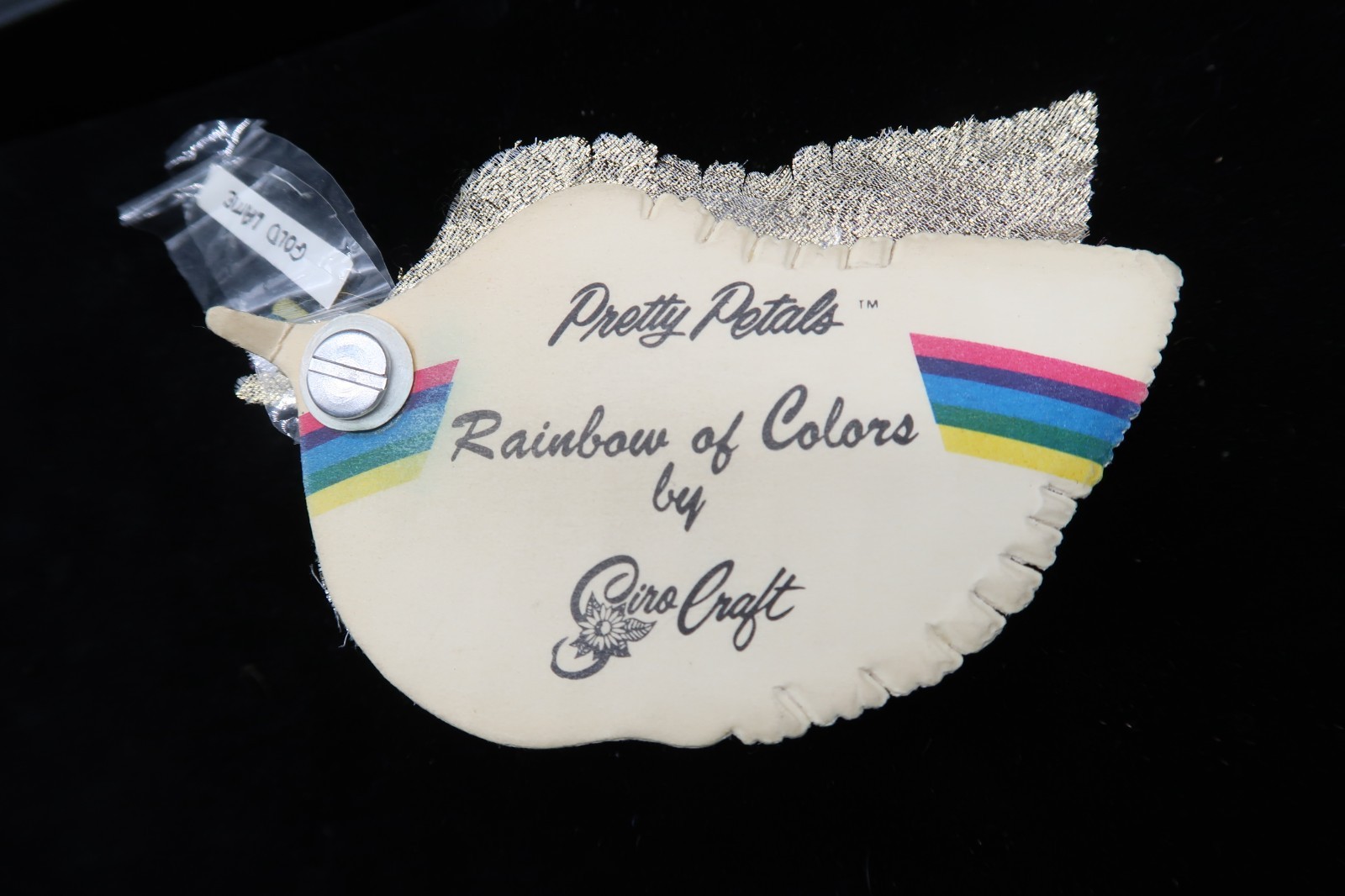 Vtg Pretty Petals Rainbow of Colors by Giro Craft Sales Display Sample Store