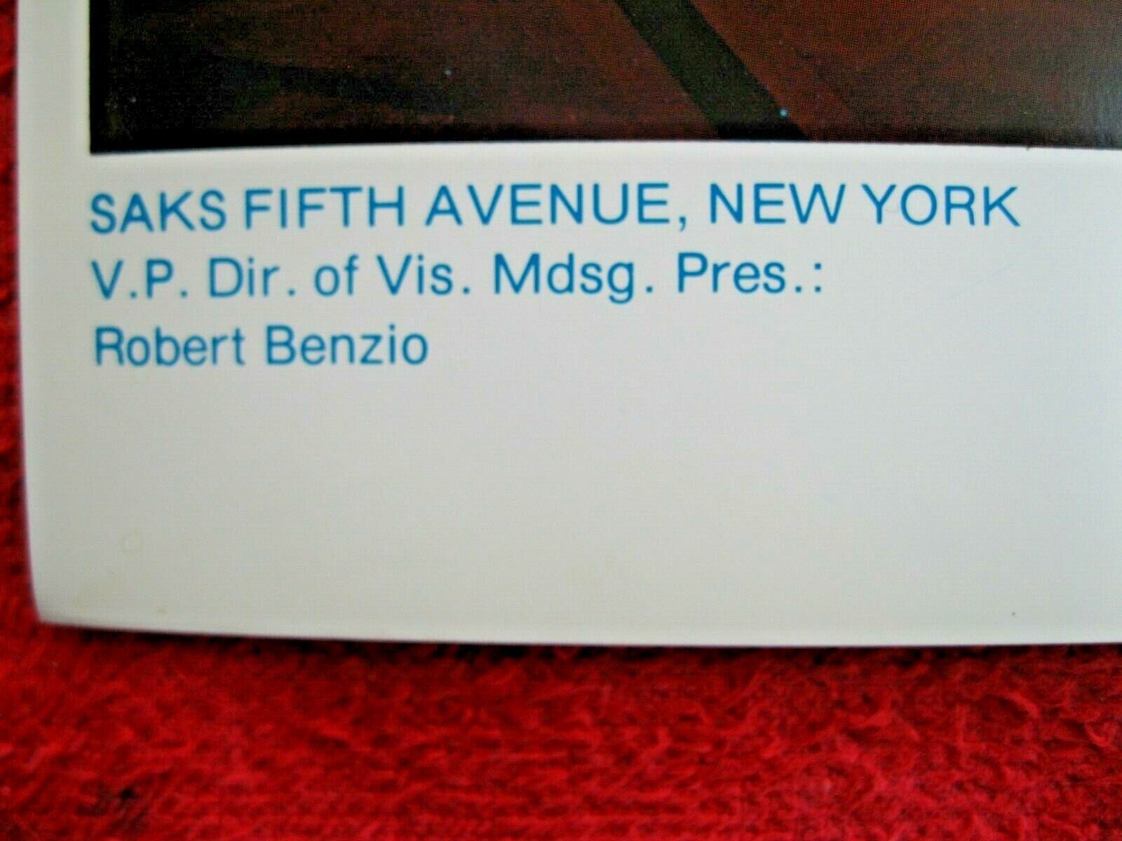 1981 SAKS STORE WINDOW DISPLAY BEWITCHES WITH EXOTIC PHOTOGRAPH PRINT #113