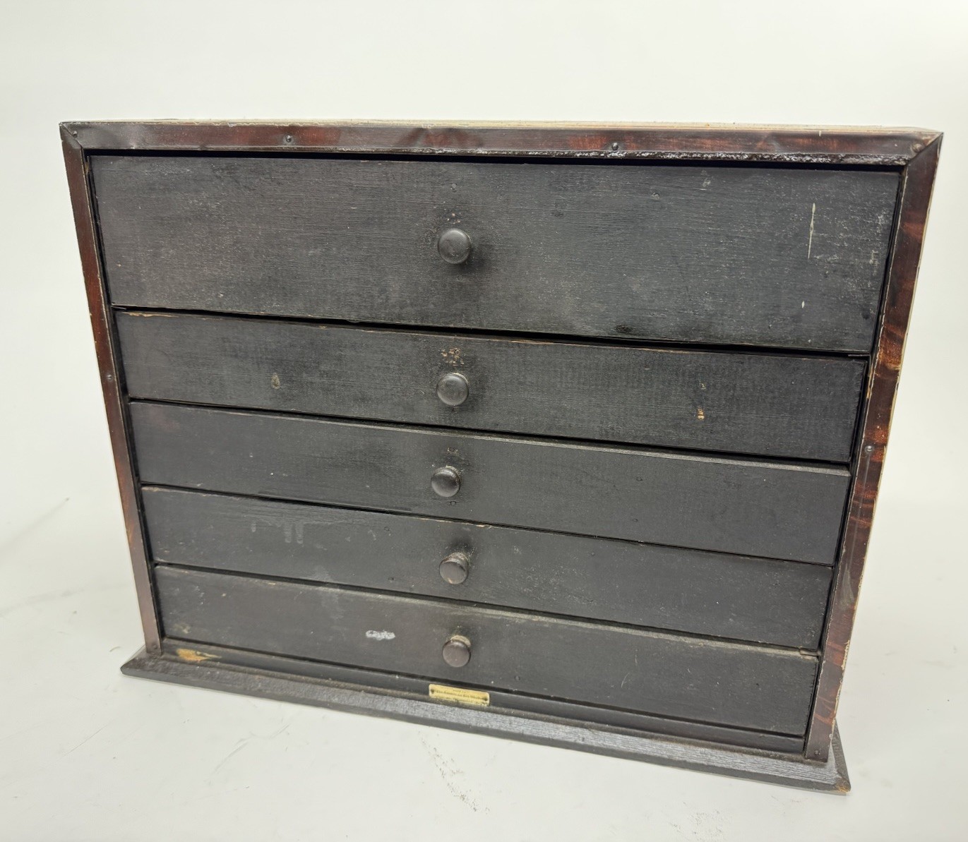 Antique Utica Drop Forge & Tool Co. Plier Hardware Store Display Cabinet