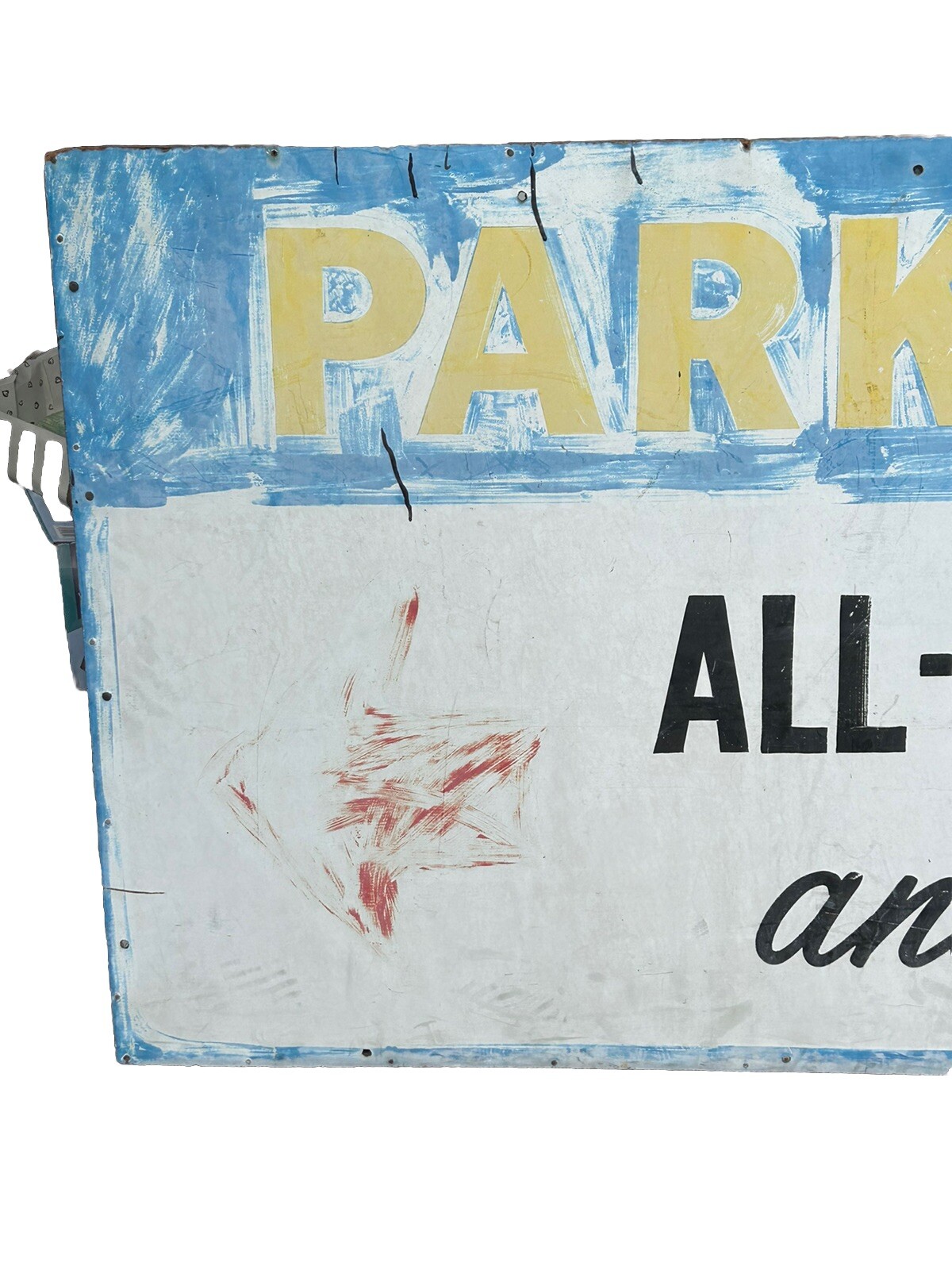Willie Stargell All-Pro Chicken Ellis Hotel Parking Sign Masonite PITTSBURGH